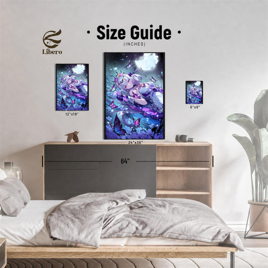 Castorice (Moon) Honkai: Star Rail poster room display and size reference