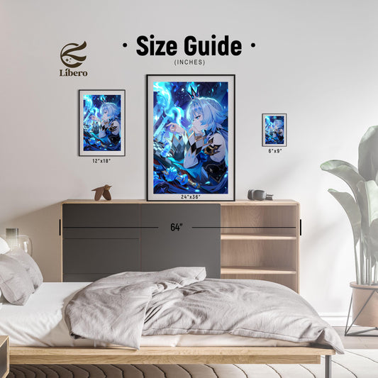 Cerydra Honkai: Star Rail poster room display and size reference