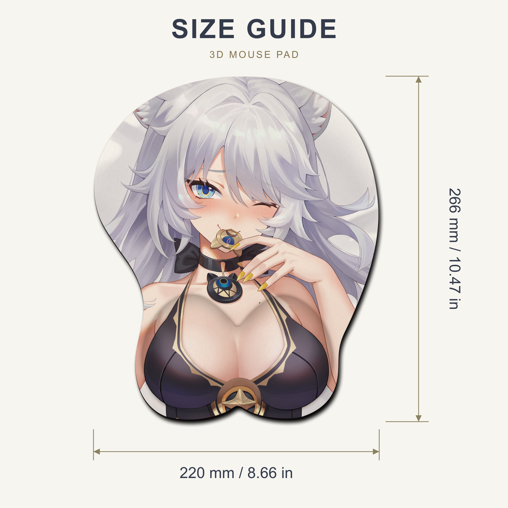 Anime 3D Mouse Pad with Wrist Rest – Choose Your Character
