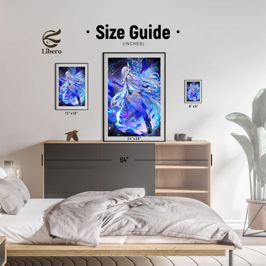 Skirk Genshin Impact poster room display and size reference