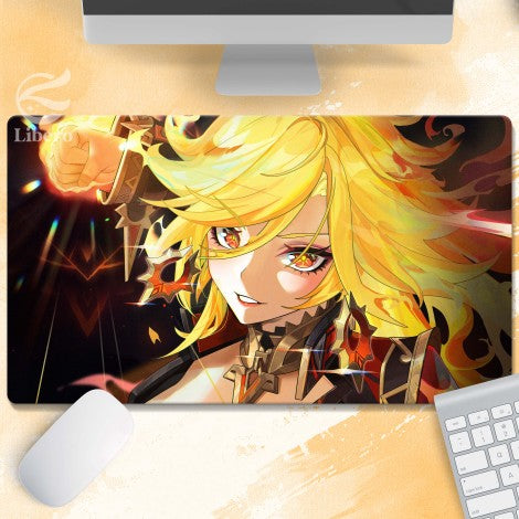 Mavuika | Genshin Impact | Premium Deskmat | Large Mousepad