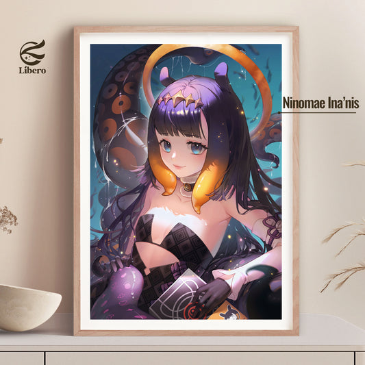 Ninomae Ina'nis Fan Art Print Poster