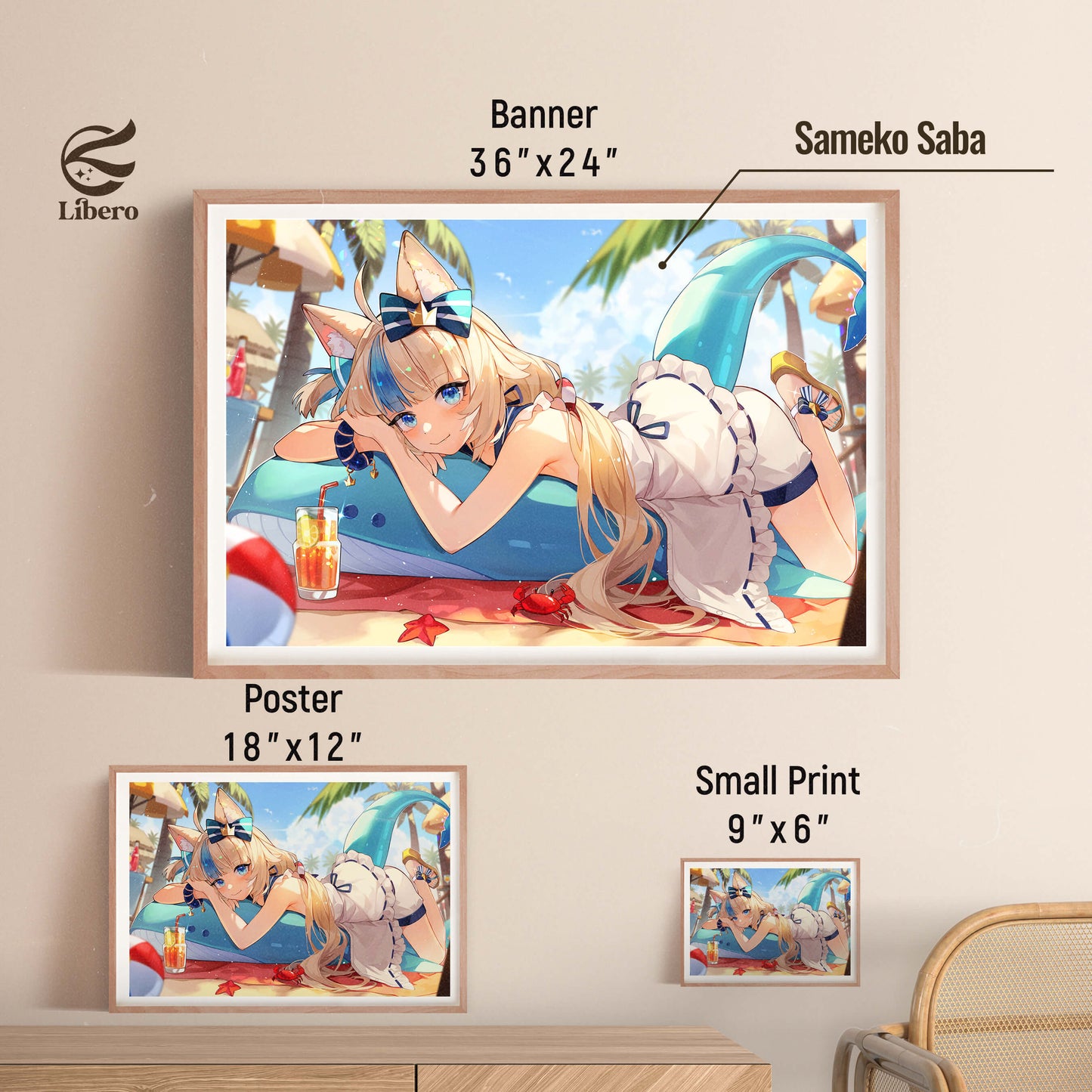 Sameko Saba Fan Art Print Poster