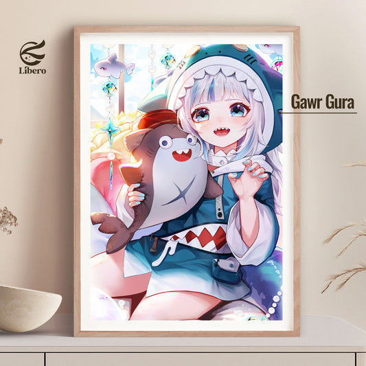 Gawr Gura Fan Art Print Poster