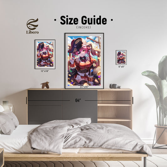 Houshou Marine Fan Art Print Poster
