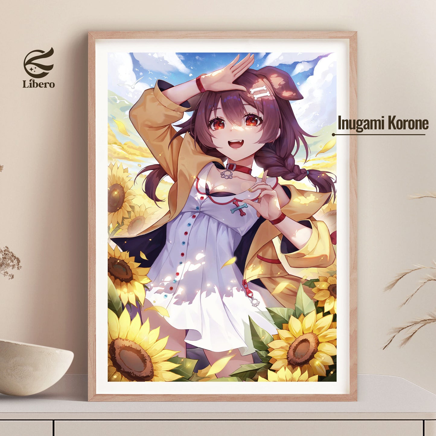 Inugami Korone Fan Art Print Poster