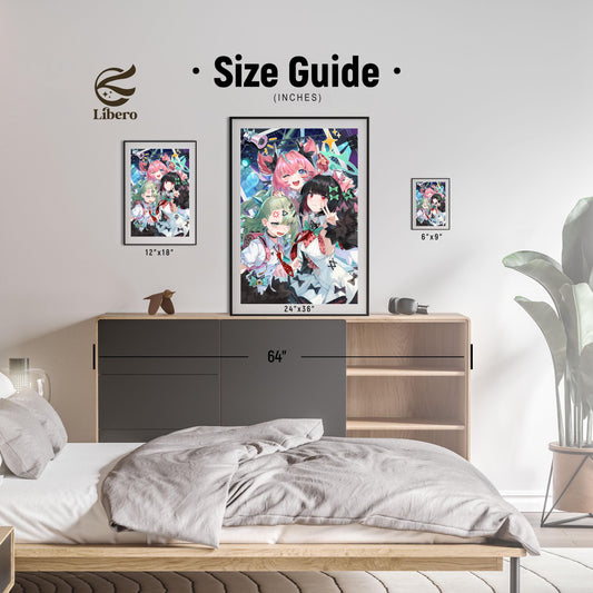 Angels Of Delusion Zenless Zone Zero poster room display and size reference