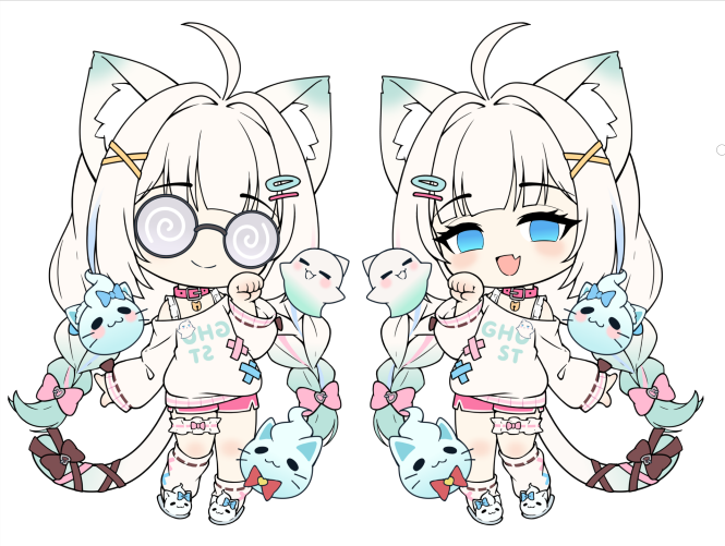 Mint Chibi Keychain