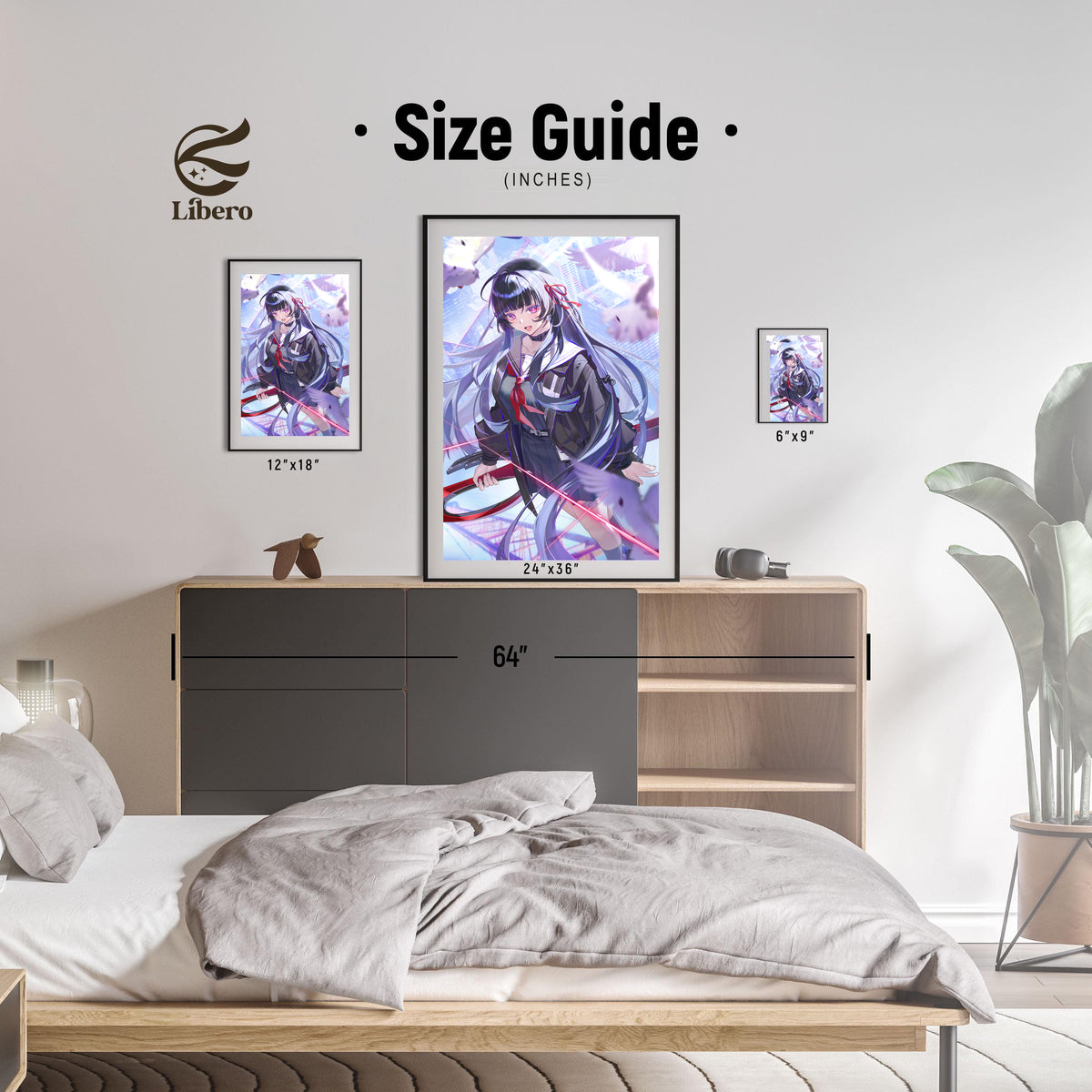 Chisa Wuthering Waves poster room display and size reference