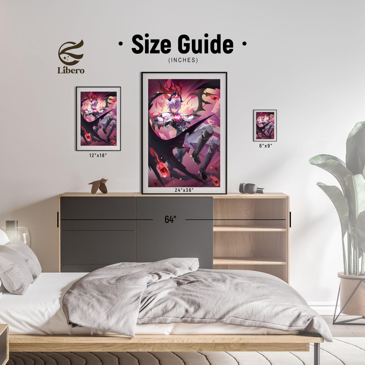 Durin Genshin Impact poster room display and size reference