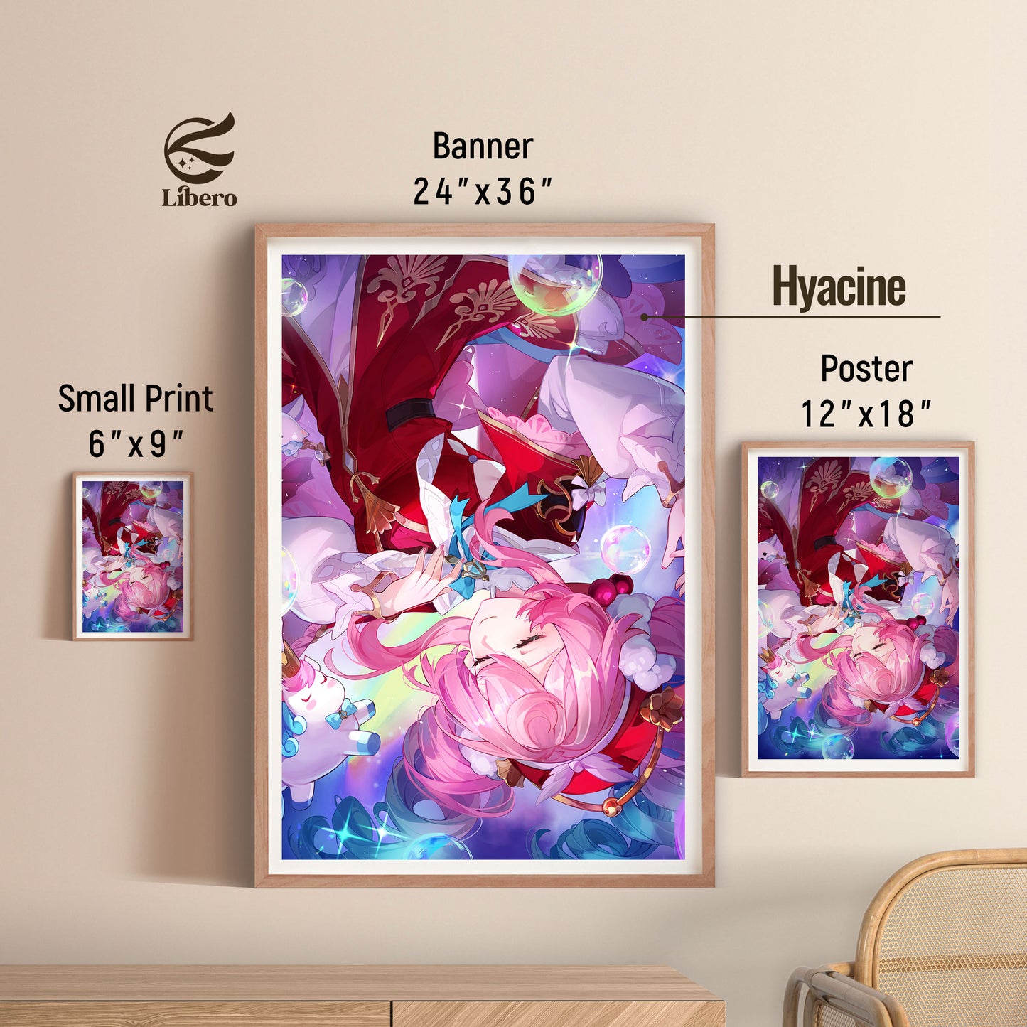Hyacine Fan Art Print Poster