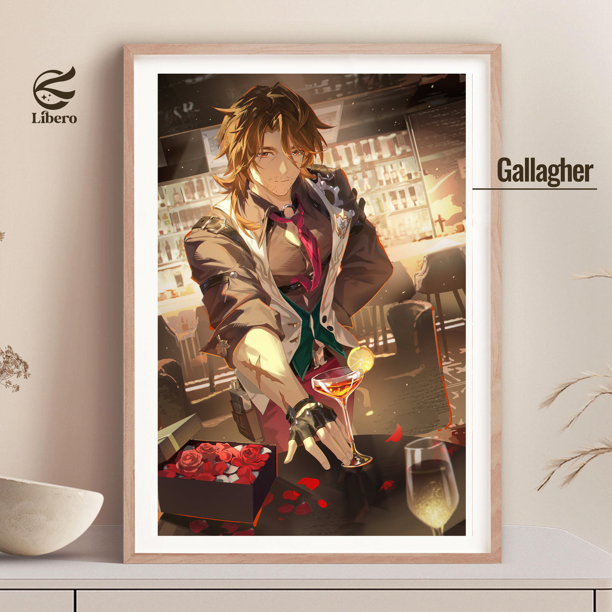 Gallagher Honkai: Star Rail poster framed display mockup
