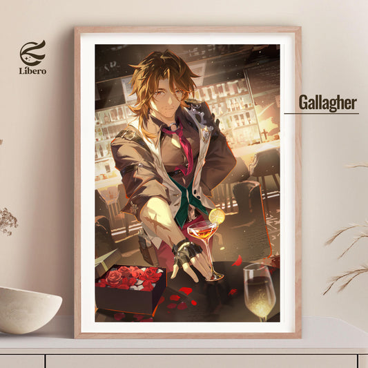 Gallagher Honkai: Star Rail poster framed display mockup
