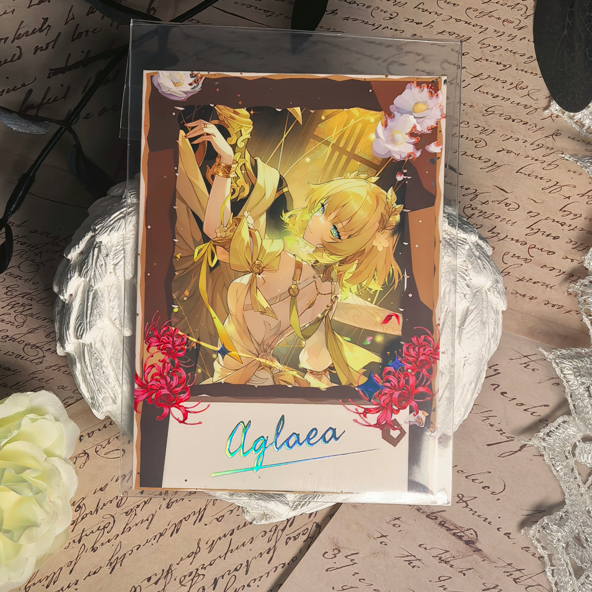 Honkai Star Rail Halloween Holographic Art Cards – Water, Fire, Earth & Wind