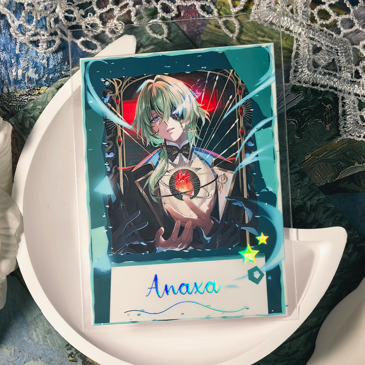 Honkai Star Rail Halloween Holographic Art Cards – Water, Fire, Earth & Wind