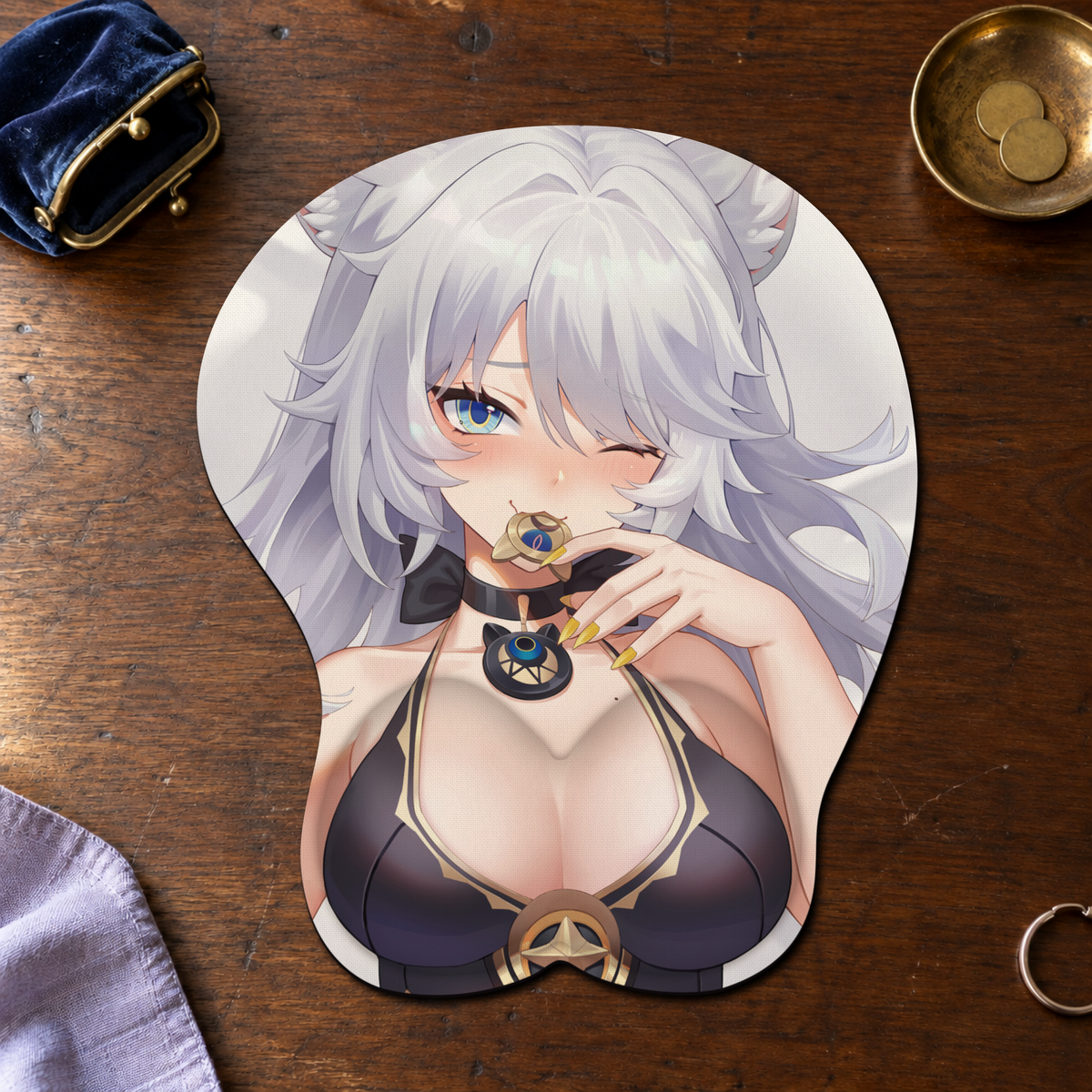 Anime 3D Mouse Pad with Wrist Rest – Choose Your Character