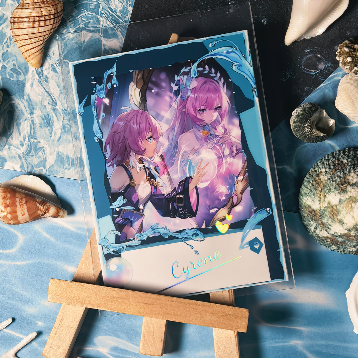 Honkai Star Rail Halloween Holographic Art Cards – Water, Fire, Earth & Wind