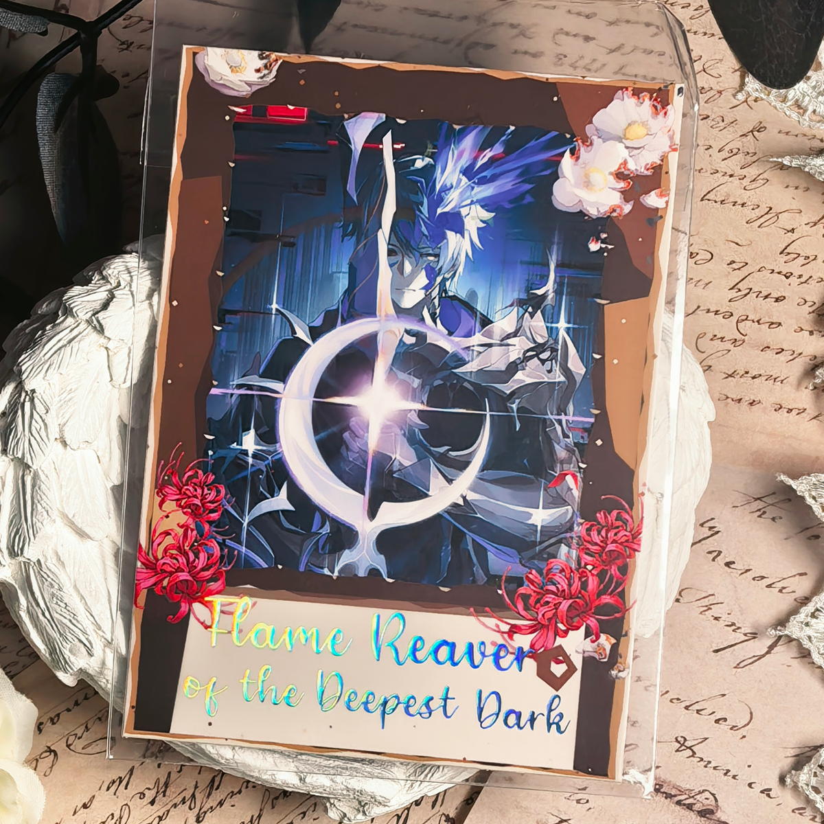 Honkai Star Rail Halloween Holographic Art Cards – Water, Fire, Earth & Wind