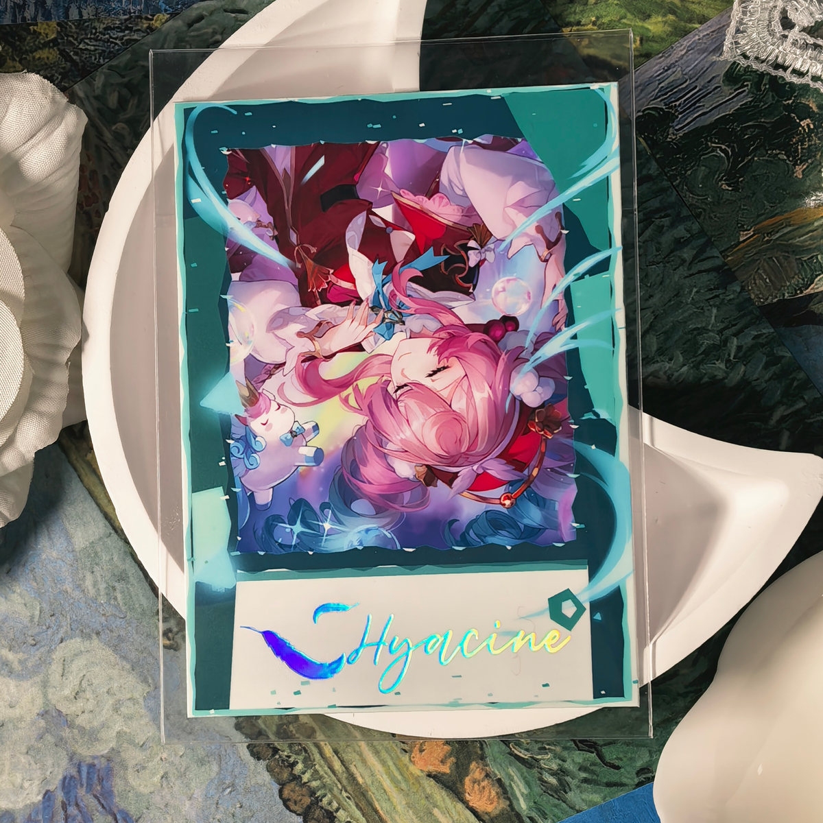 Honkai Star Rail Halloween Holographic Art Cards – Water, Fire, Earth & Wind