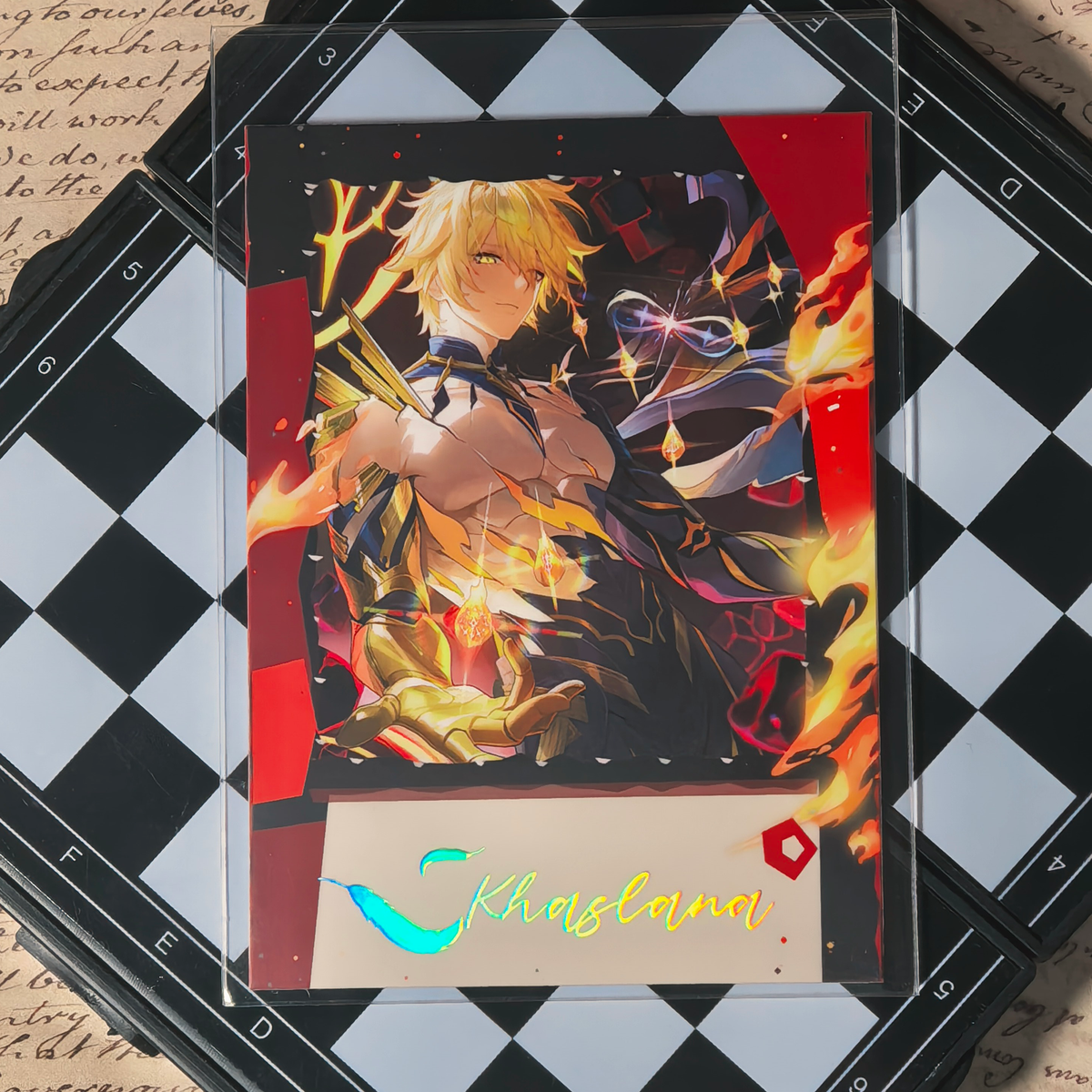 Honkai Star Rail Halloween Holographic Art Cards – Water, Fire, Earth & Wind