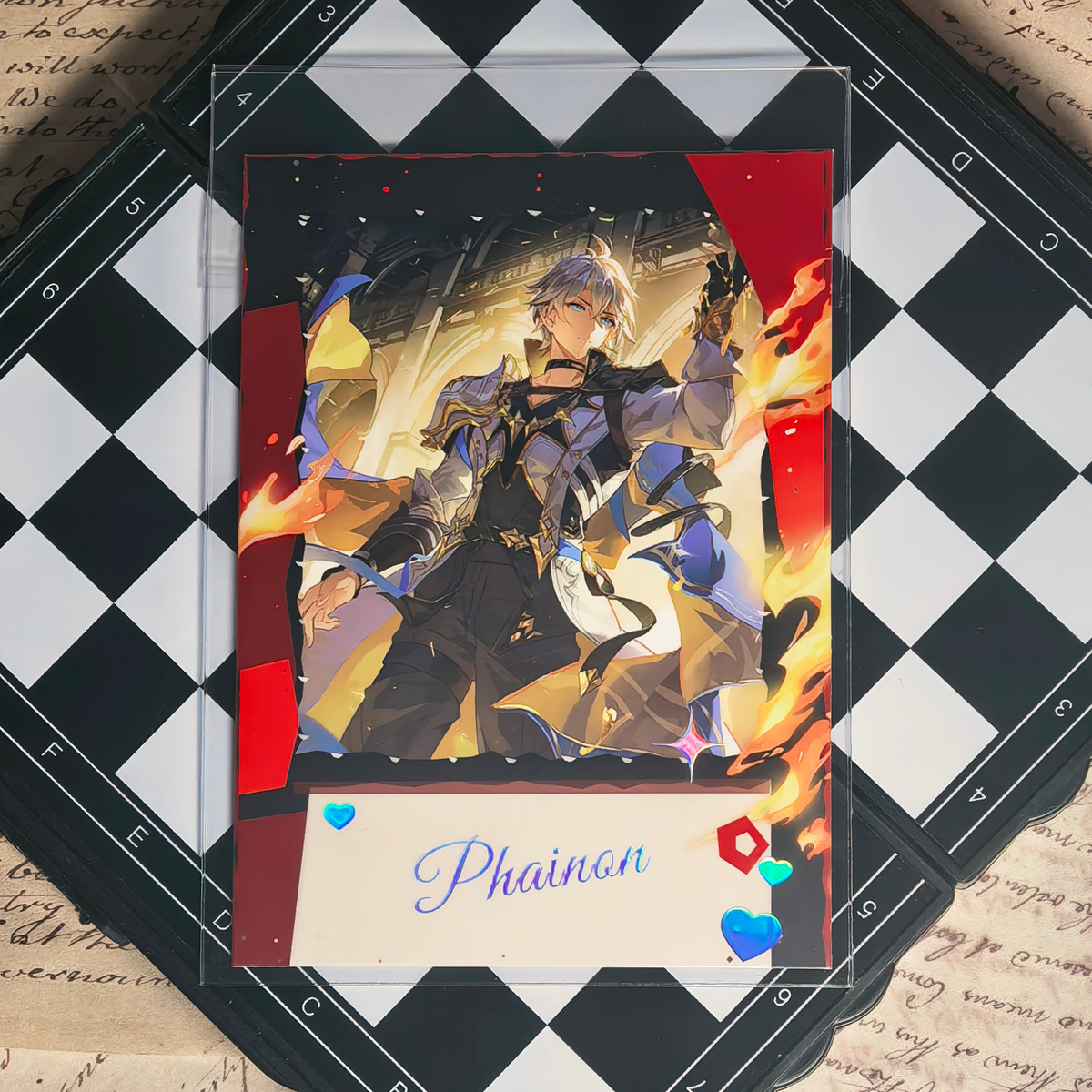 Honkai Star Rail Halloween Holographic Art Cards – Water, Fire, Earth & Wind