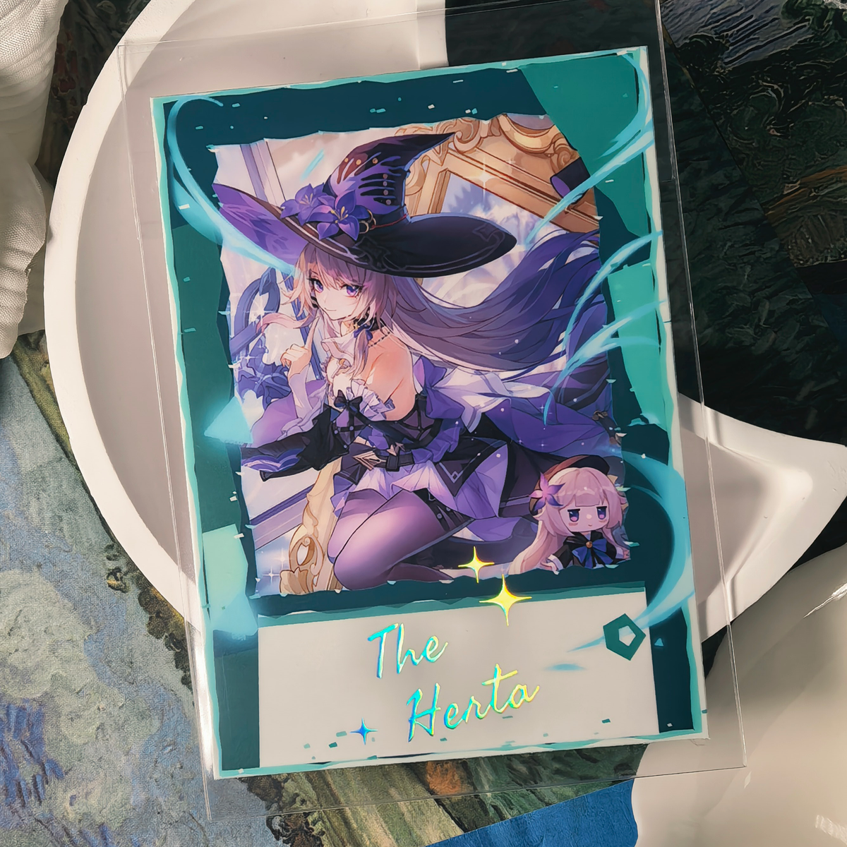 Honkai Star Rail Halloween Holographic Art Cards – Water, Fire, Earth & Wind