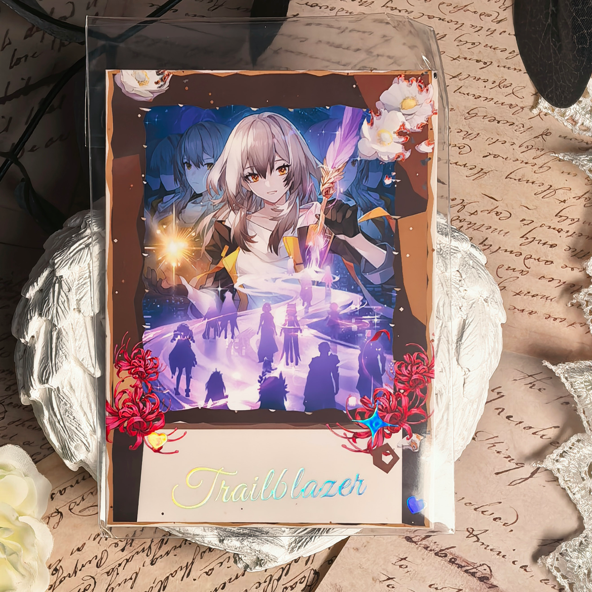 Honkai Star Rail Halloween Holographic Art Cards – Water, Fire, Earth & Wind