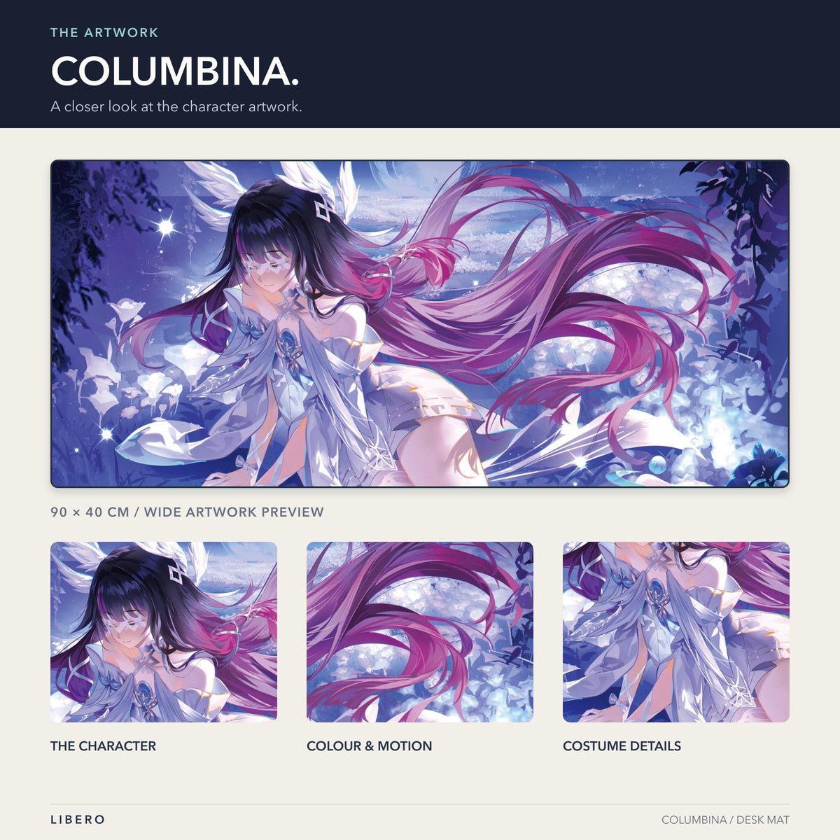 Columbina mouse pad: artwork and character details