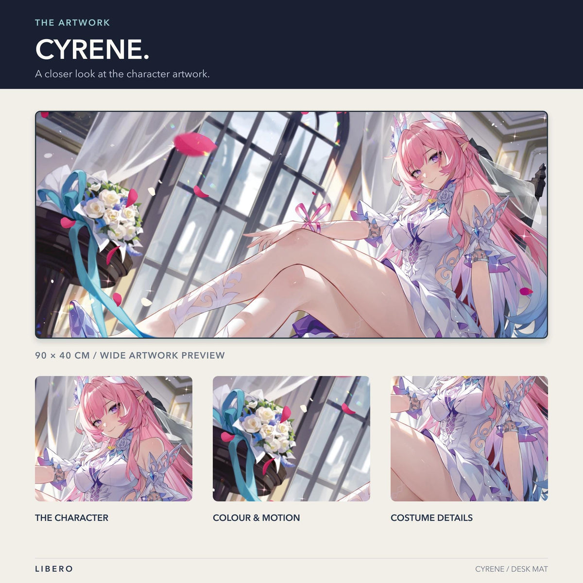 Cyrene mouse pad: artwork and character details