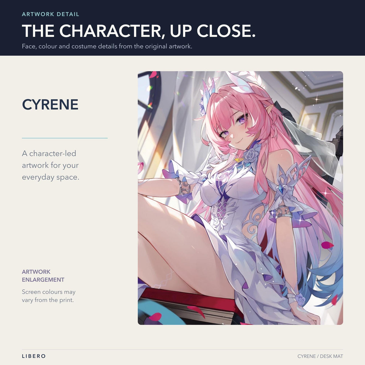Cyrene mouse pad: face and outfit details