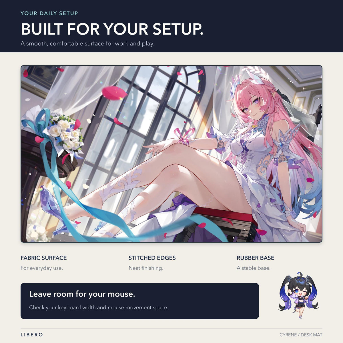 Cyrene mouse pad: desk setup and use guide