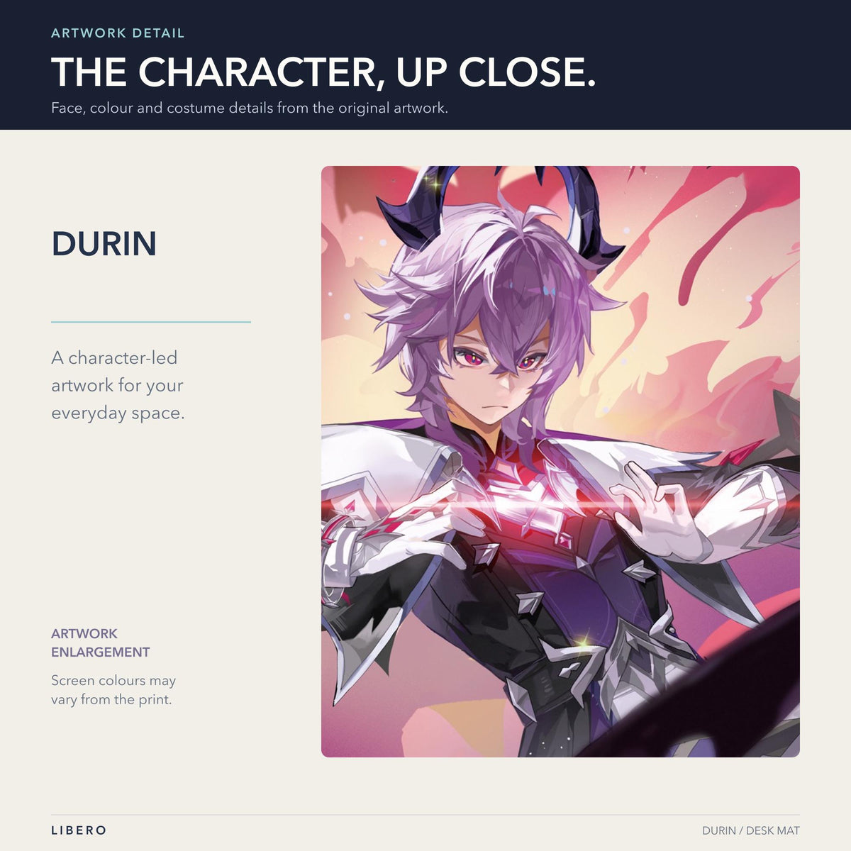 Durin mouse pad: face and outfit details