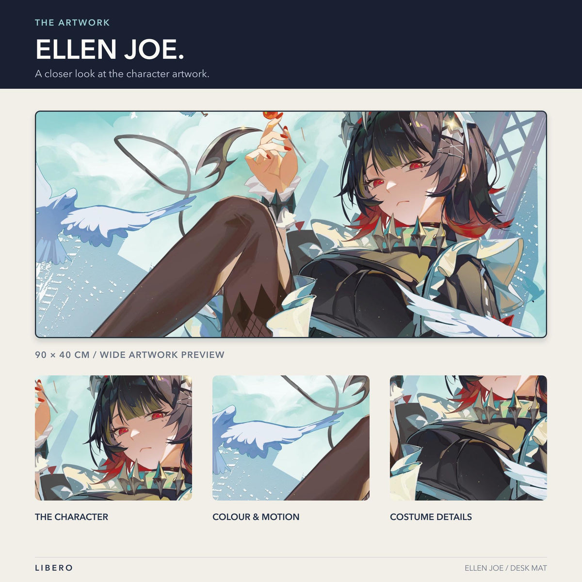 Ellen Joe mouse pad: artwork and character details