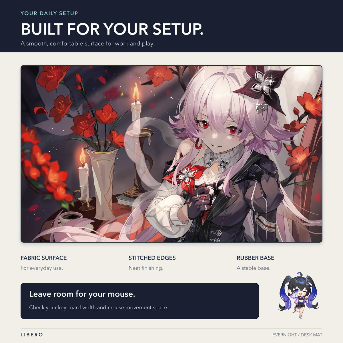 Evernight mouse pad: desk setup and use guide
