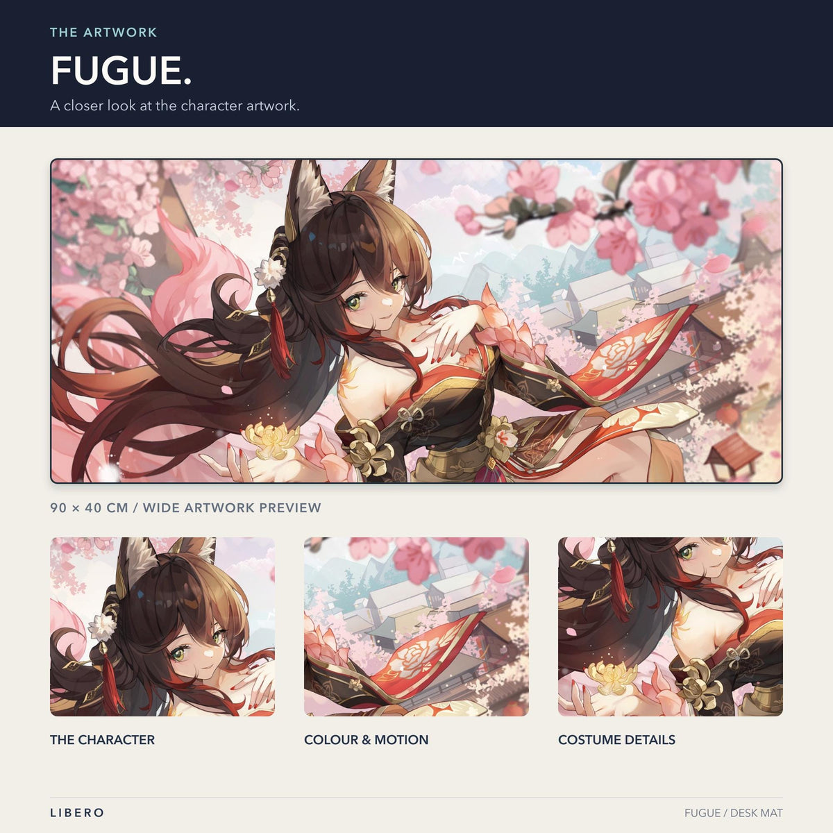 Fugue mouse pad: artwork and character details