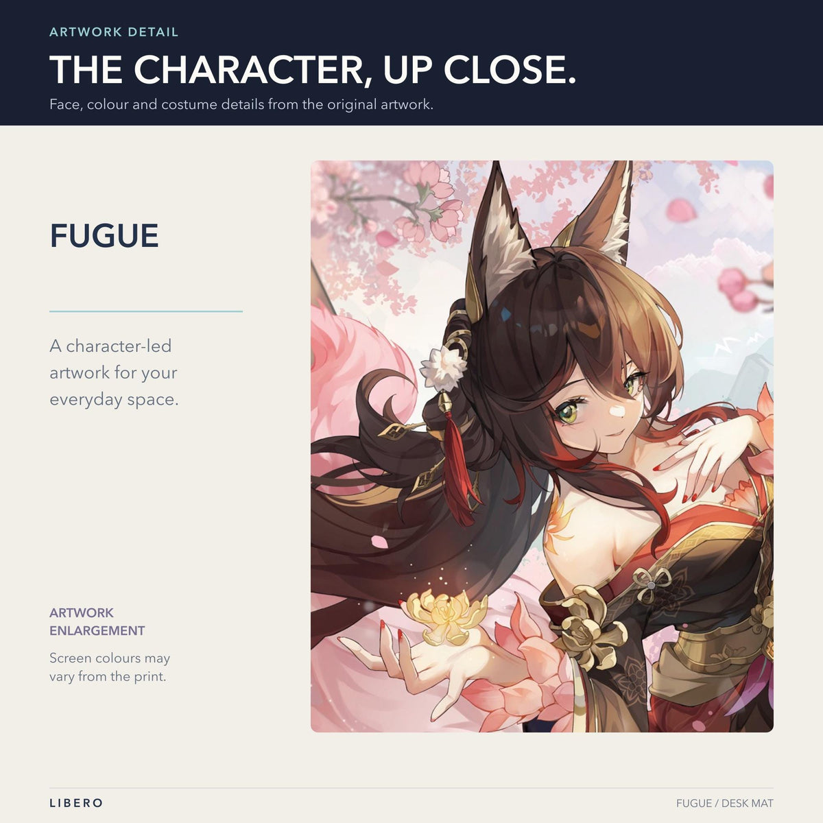 Fugue mouse pad: face and outfit details