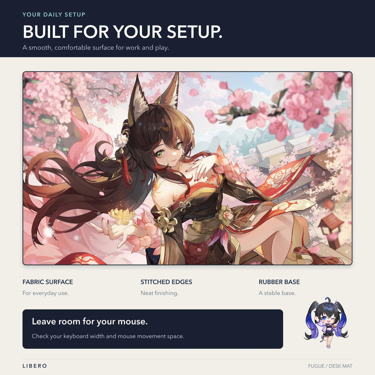 Fugue mouse pad: desk setup and use guide