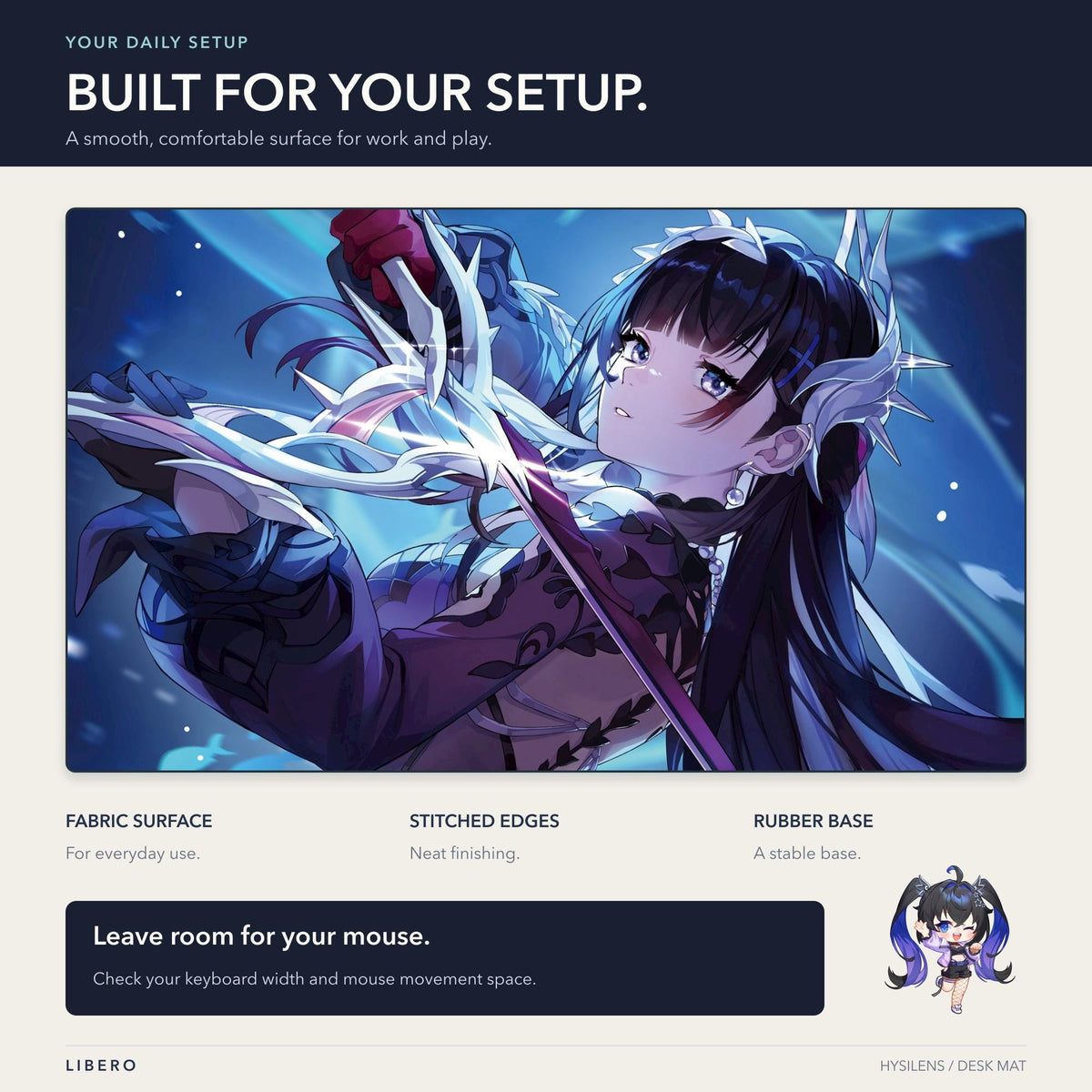Hysilens mouse pad: desk setup and use guide