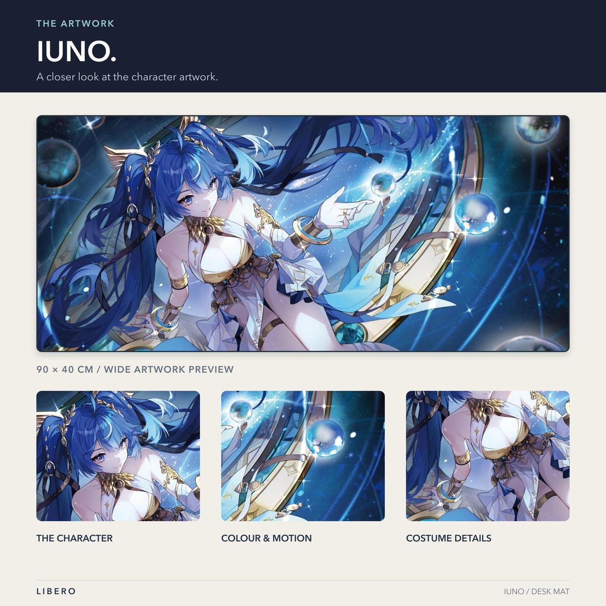 Iuno mouse pad: artwork and character details