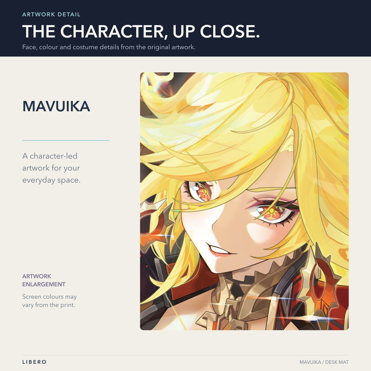 Mavuika mouse pad — face and outfit details