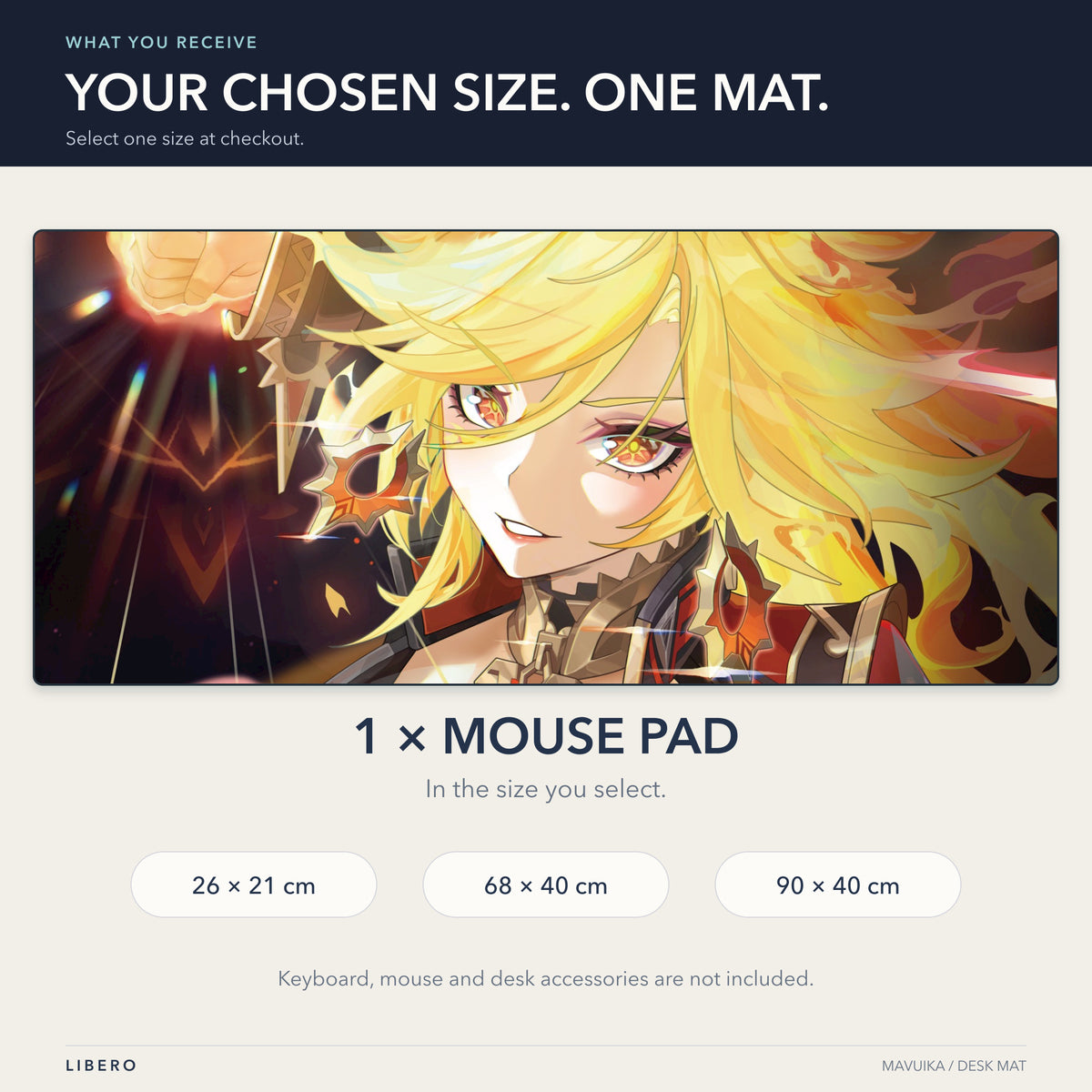 Mavuika mouse pad — what is included and size selection