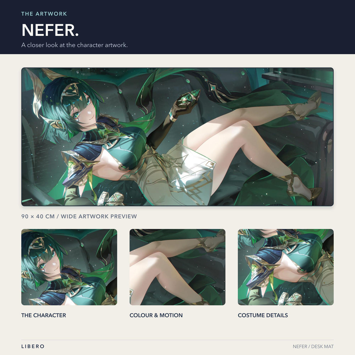 Nefer mouse pad: artwork and character details