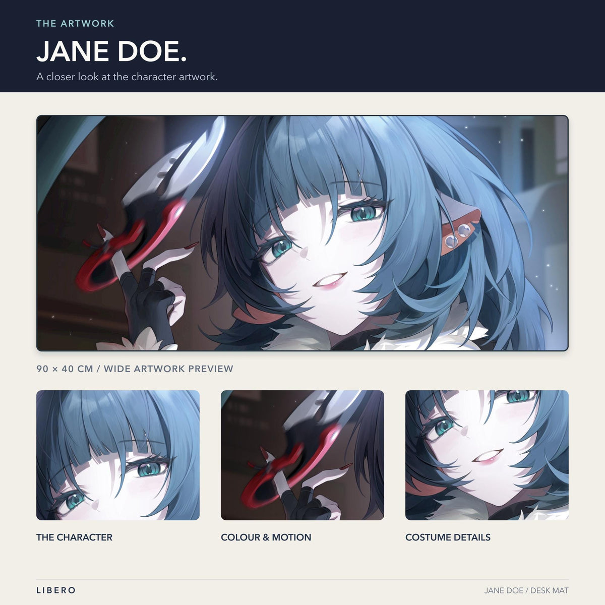 NEW Jane Doe mouse pad: artwork and character details