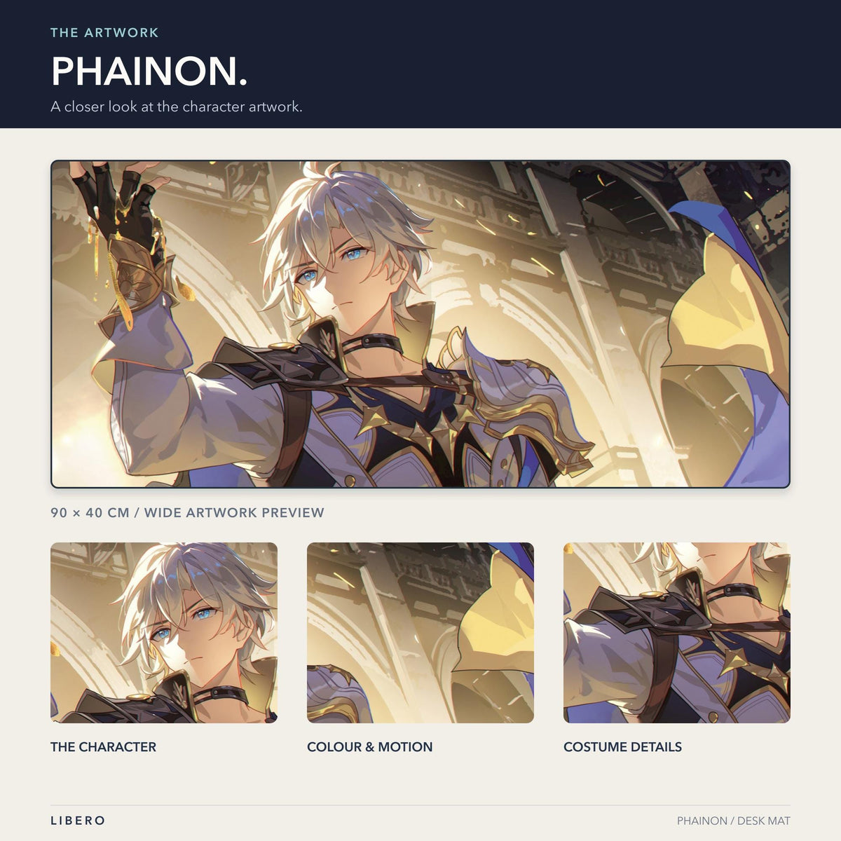 Phainon mouse pad: artwork and character details