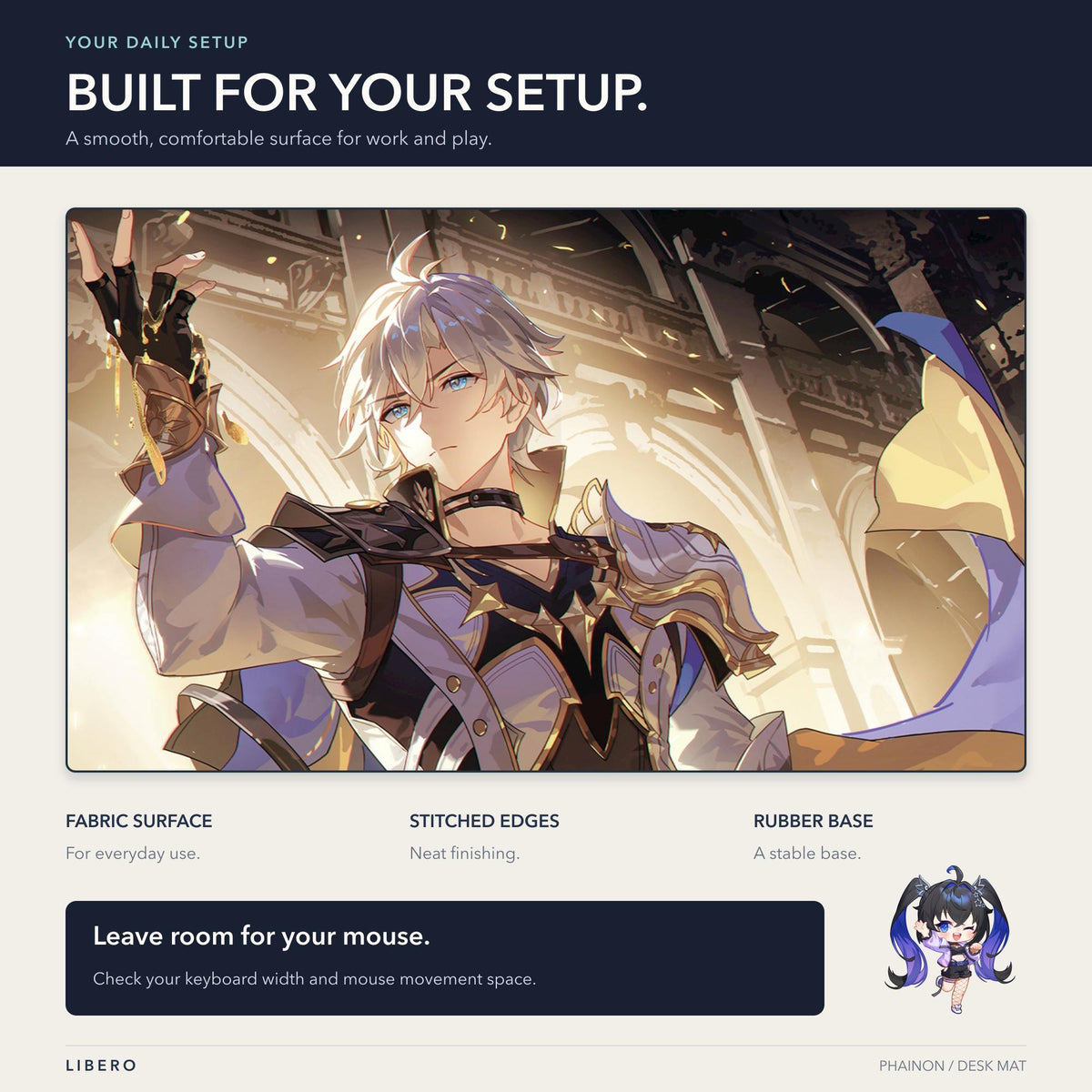 Phainon mouse pad: desk setup and use guide