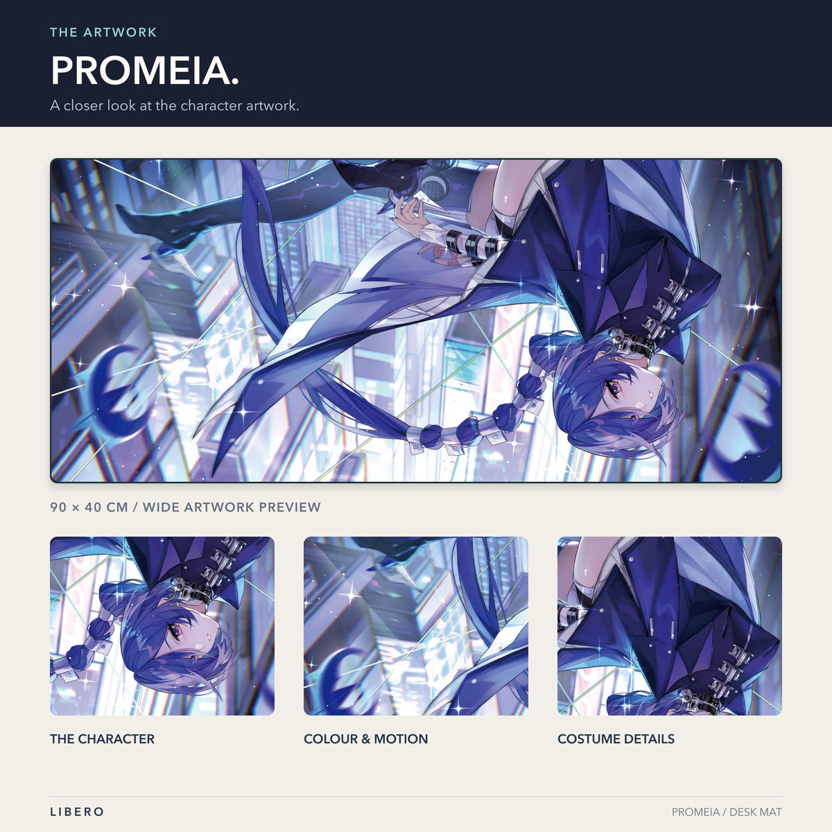 Promeia mouse pad: artwork and character details