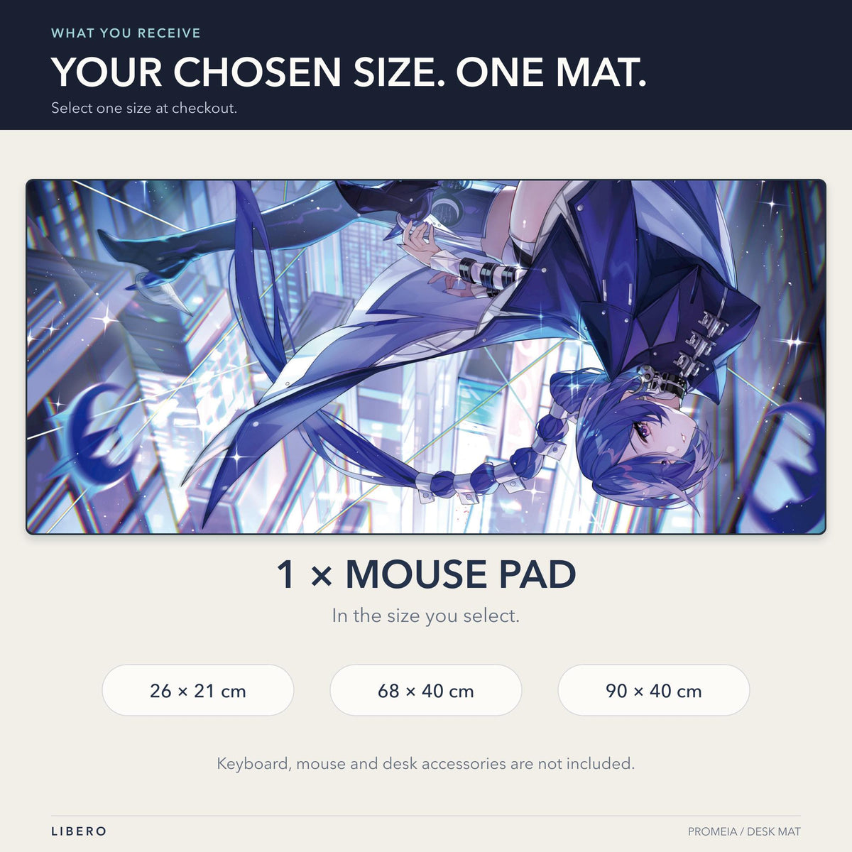 Promeia mouse pad: what is included and size selection