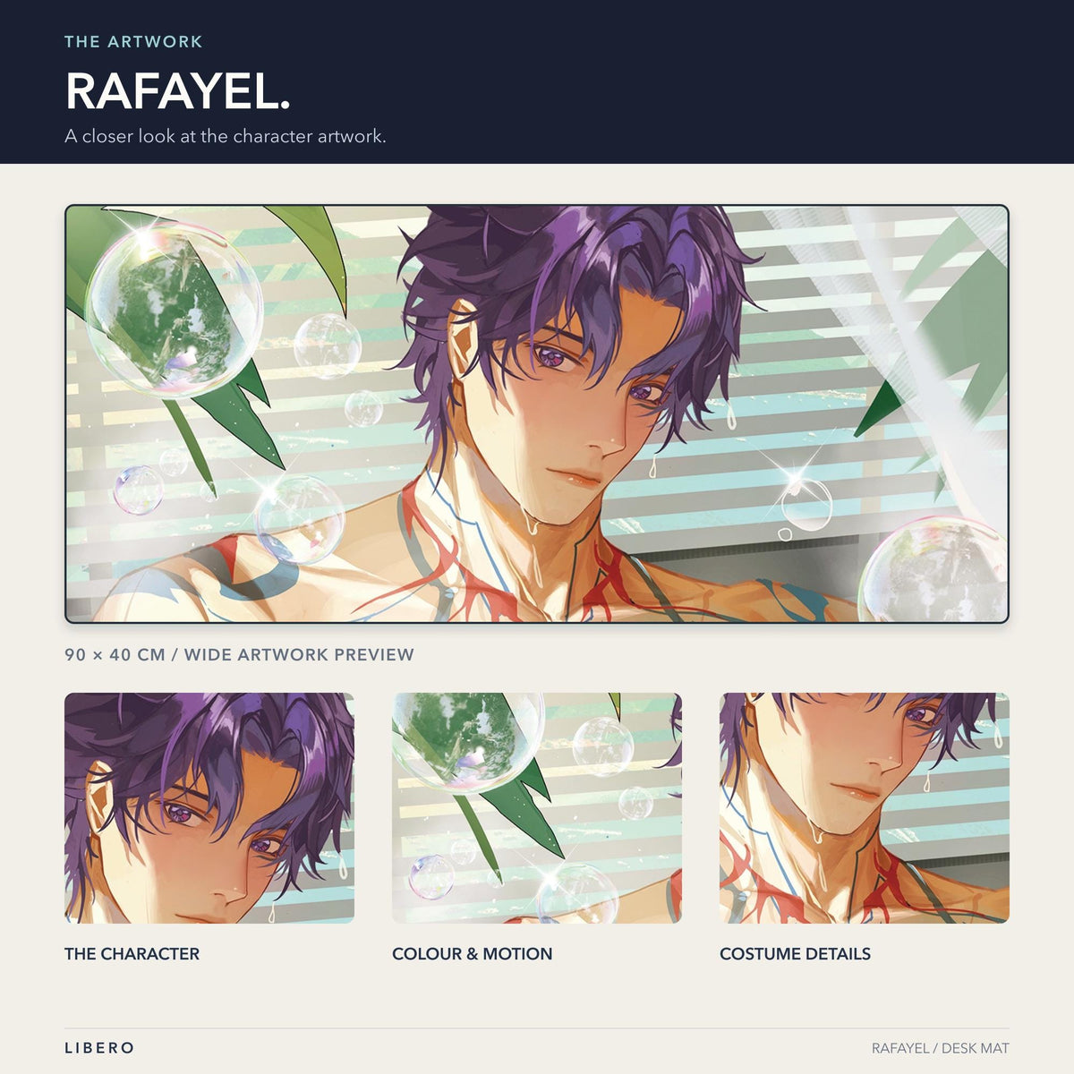 Rafayel mouse pad: artwork and character details