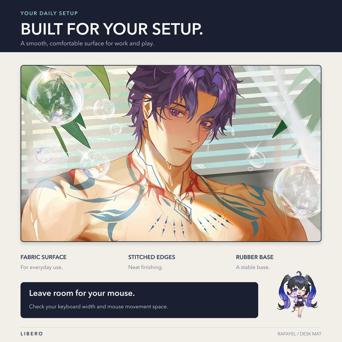 Rafayel mouse pad: desk setup and use guide