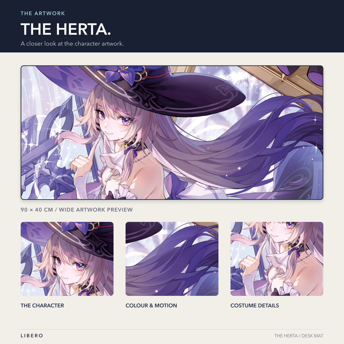 The Herta mouse pad: artwork and character details